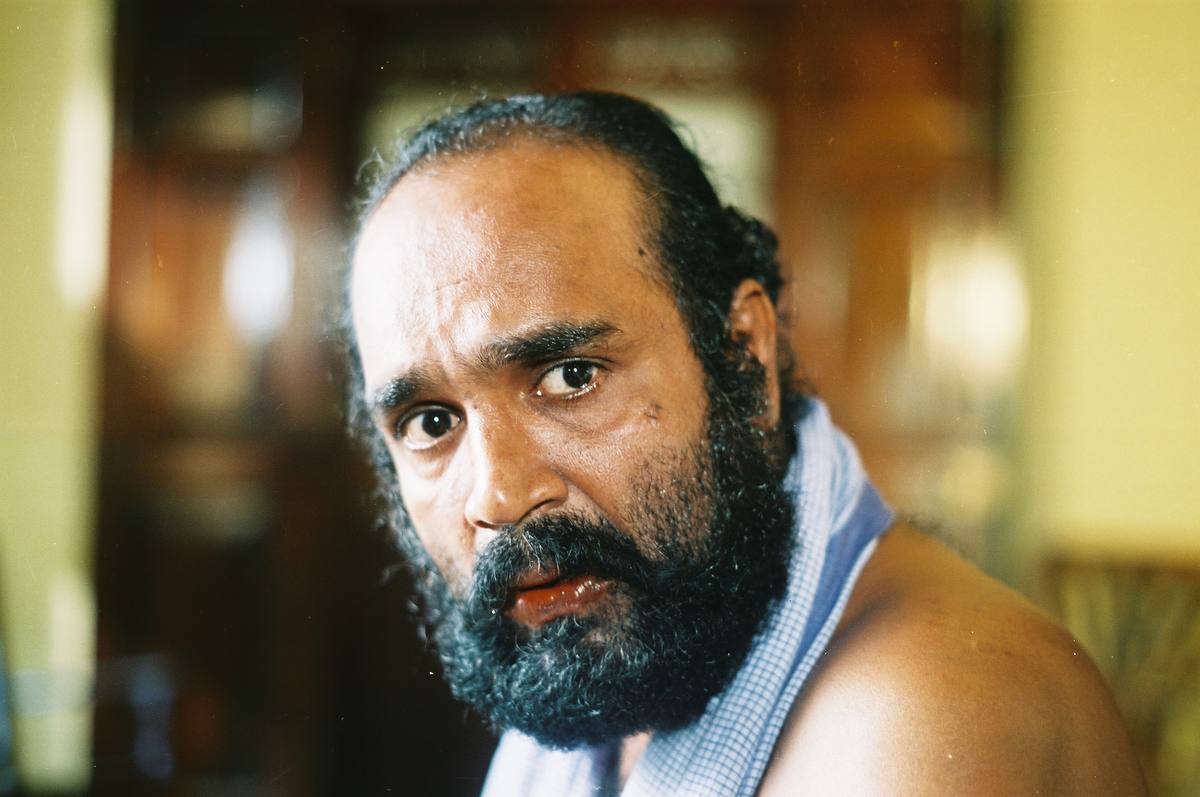 Close portrait of Pitangane, played by Sriyantha Mendis